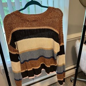 striped multicolored sweater